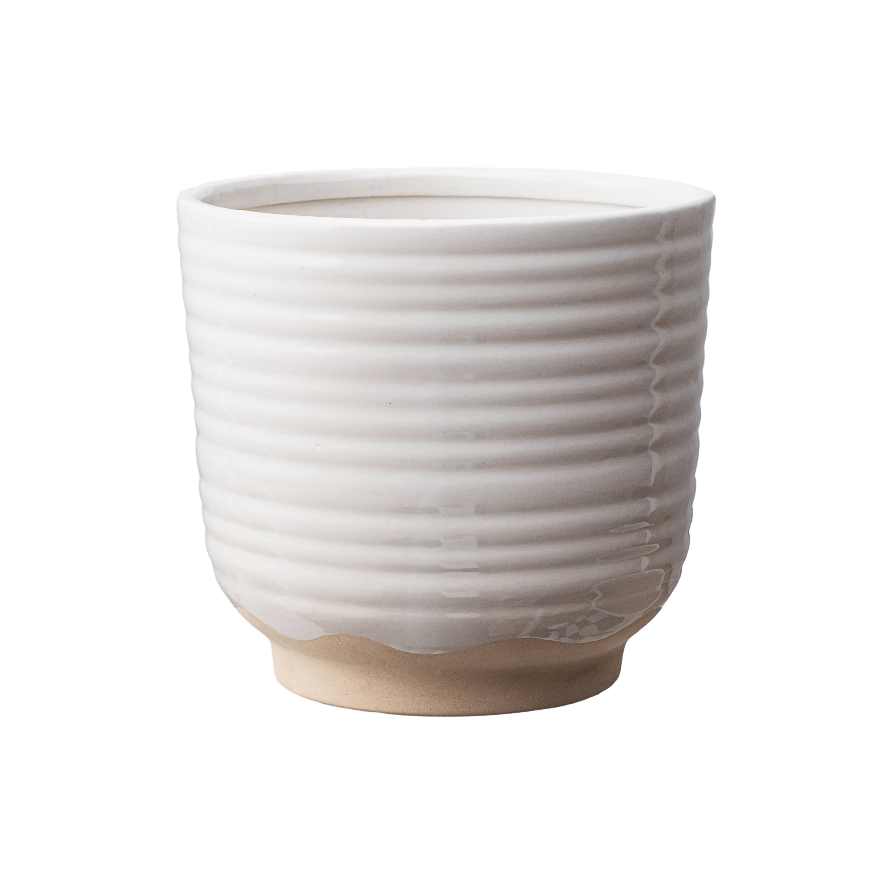 Better Homes & Gardens 8 inch White Katie Ceramic Planter