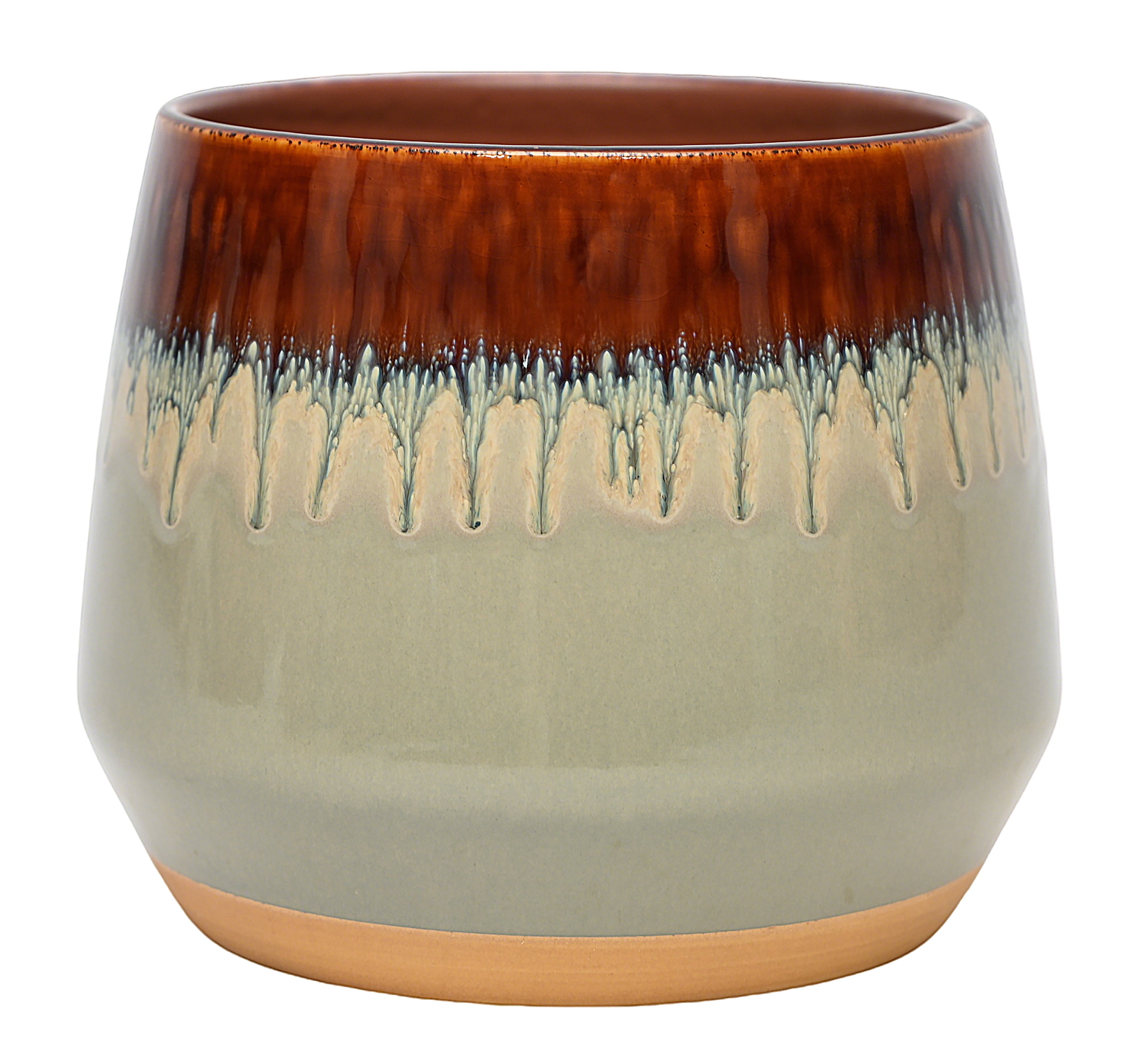 Better Homes & Gardens 8 Inch Ceramic Alan Planter with Beautiful Gradient Glaze