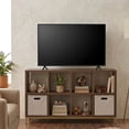 thumbnail image 1 of Better Homes & Gardens 8-Cube Organizer with Metal Base, Vintage Walnut, 1 of 7