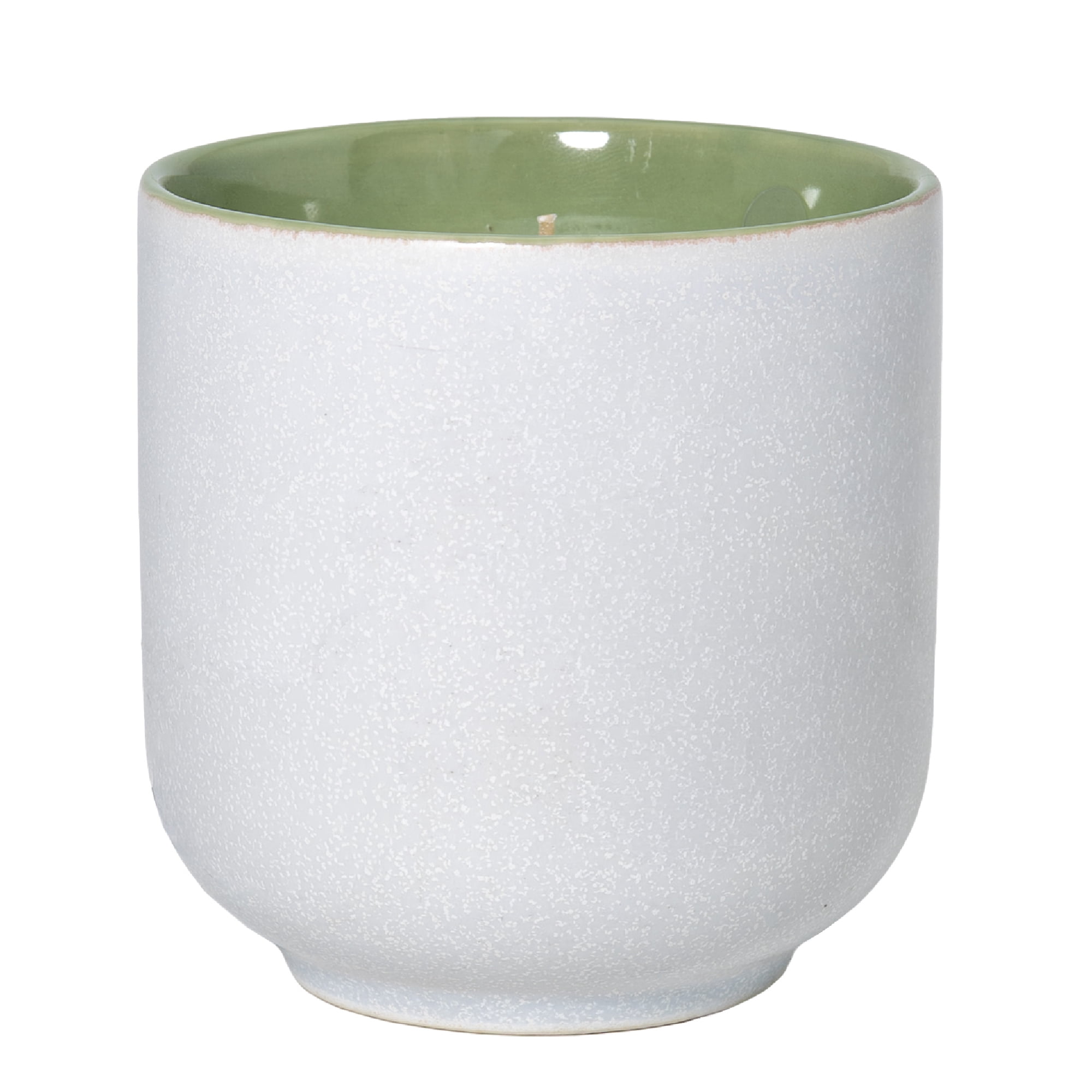 Better Homes and Gardens 1-Wick Ceramic Jar Candle, Mandarin Basil, 8 oz