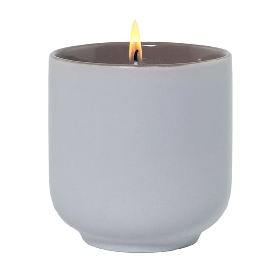 Better Homes & Gardens 1-Wick Ceramic Candle, Warm Leathered Amber, 8 oz