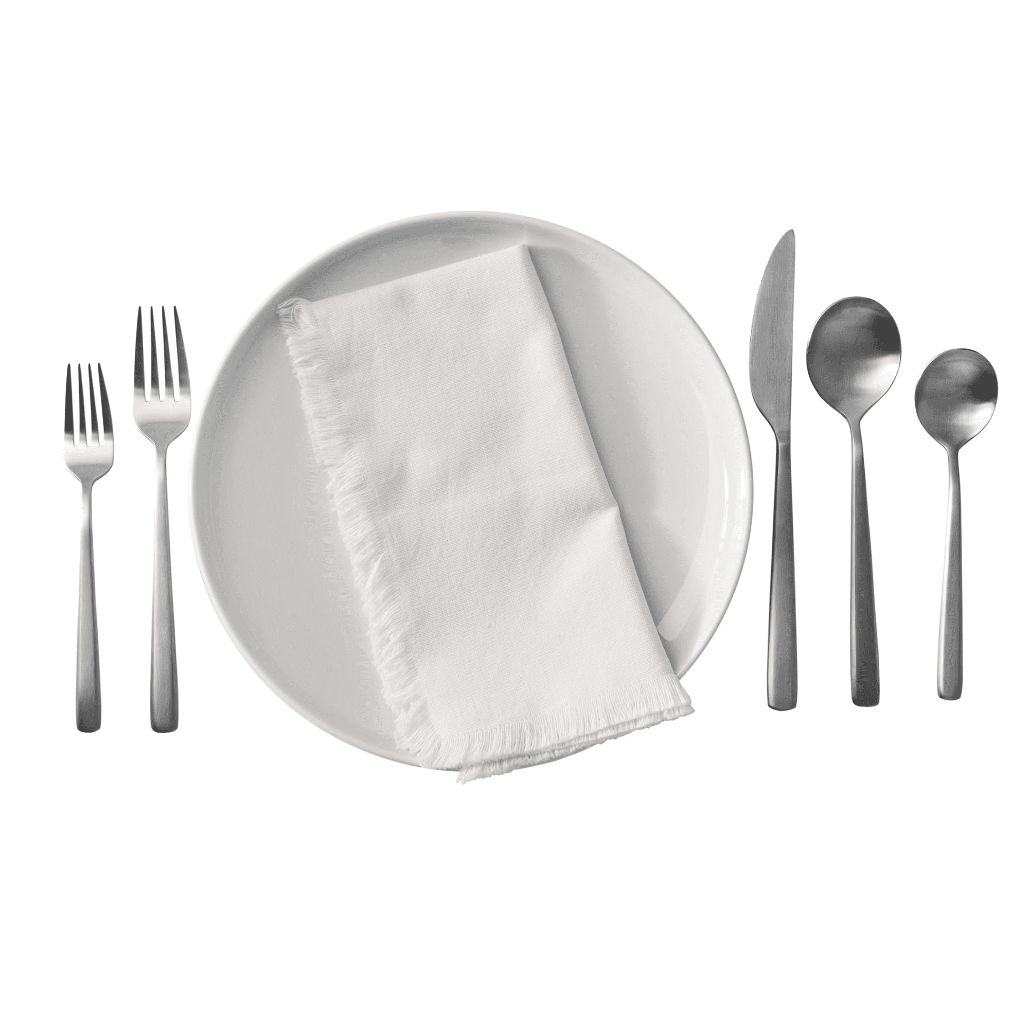 Better Homes & Gardens Rhodes Satin Stainless Steel Flatware Set, 20 Piece Set, Service for 4