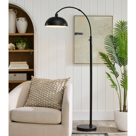 Better Homes & Gardens Black Finish Arch Dome Floor Lamp