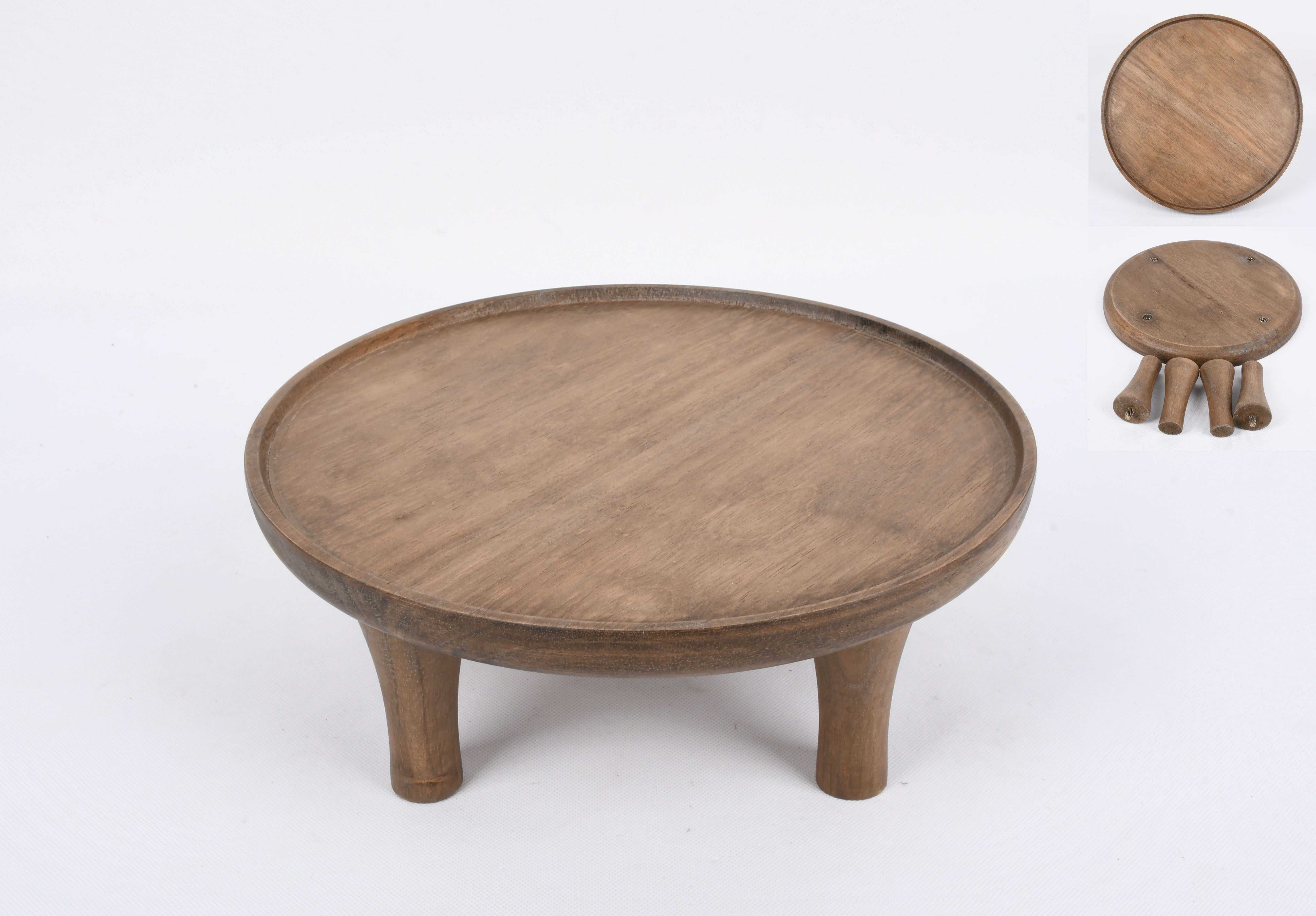 Better Homes & Gardens Archie Brown Wood Round Plant Stand