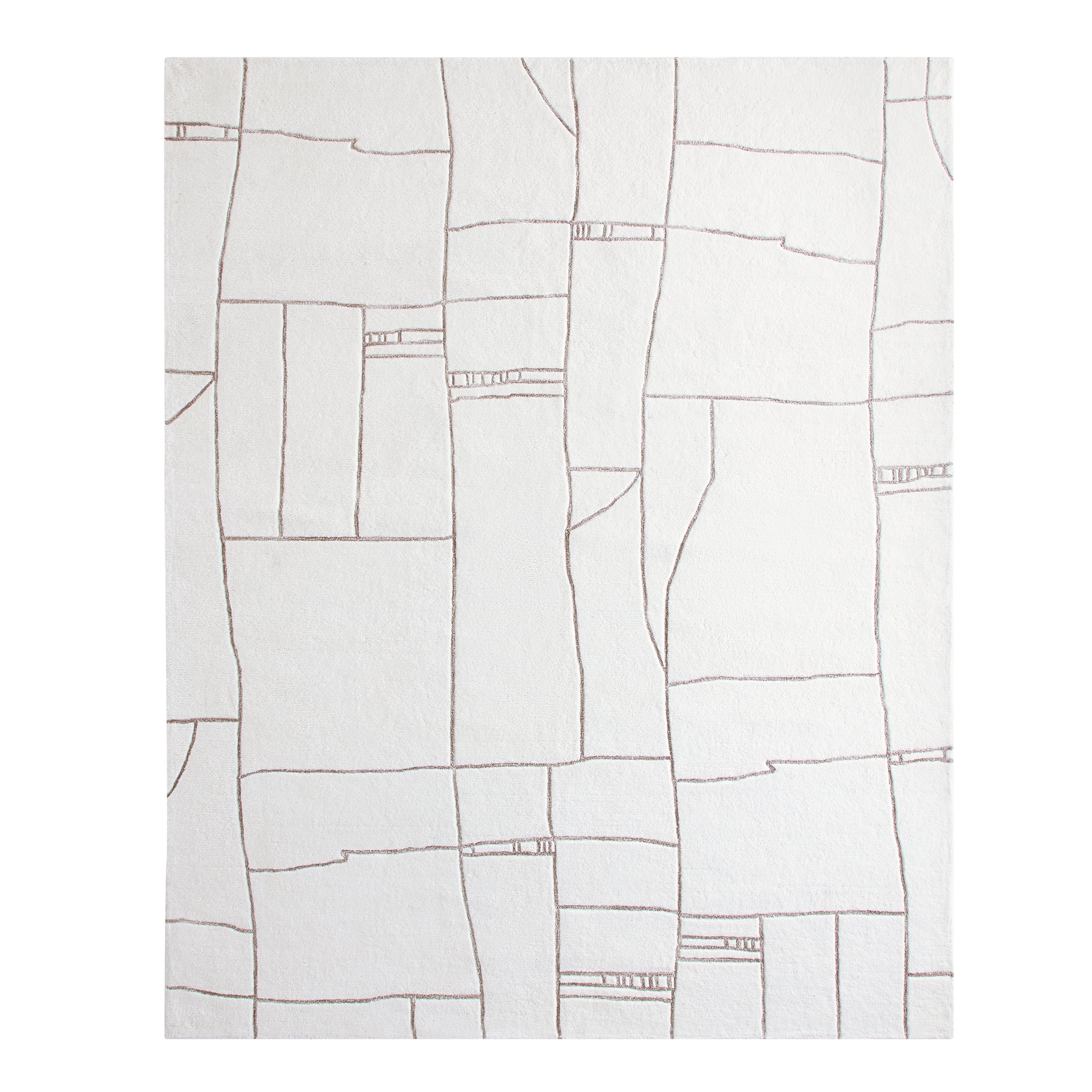 Better Homes & Gardens Dharra Arctic White 8' x 10' Area Rug Modern Design