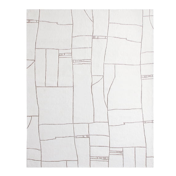 Better Homes & Gardens Dharra Arctic White 8' x 10' Area Rug Modern Design