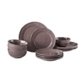 thumbnail image 1 of Better Homes & Gardens Artisan 12-Piece Purple Stoneware Dinnerware Set, Service for 4, 1 of 15