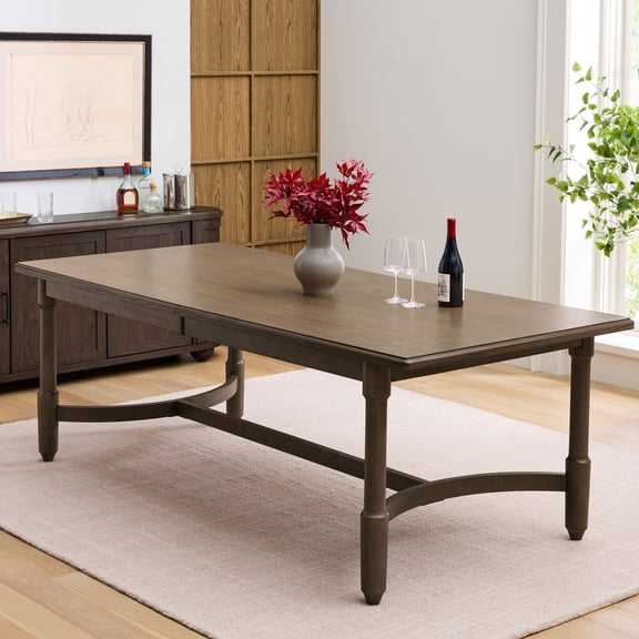 Better Homes & Gardens Ambrose Dining Table, Seats up to 8, Latte Oak Finish