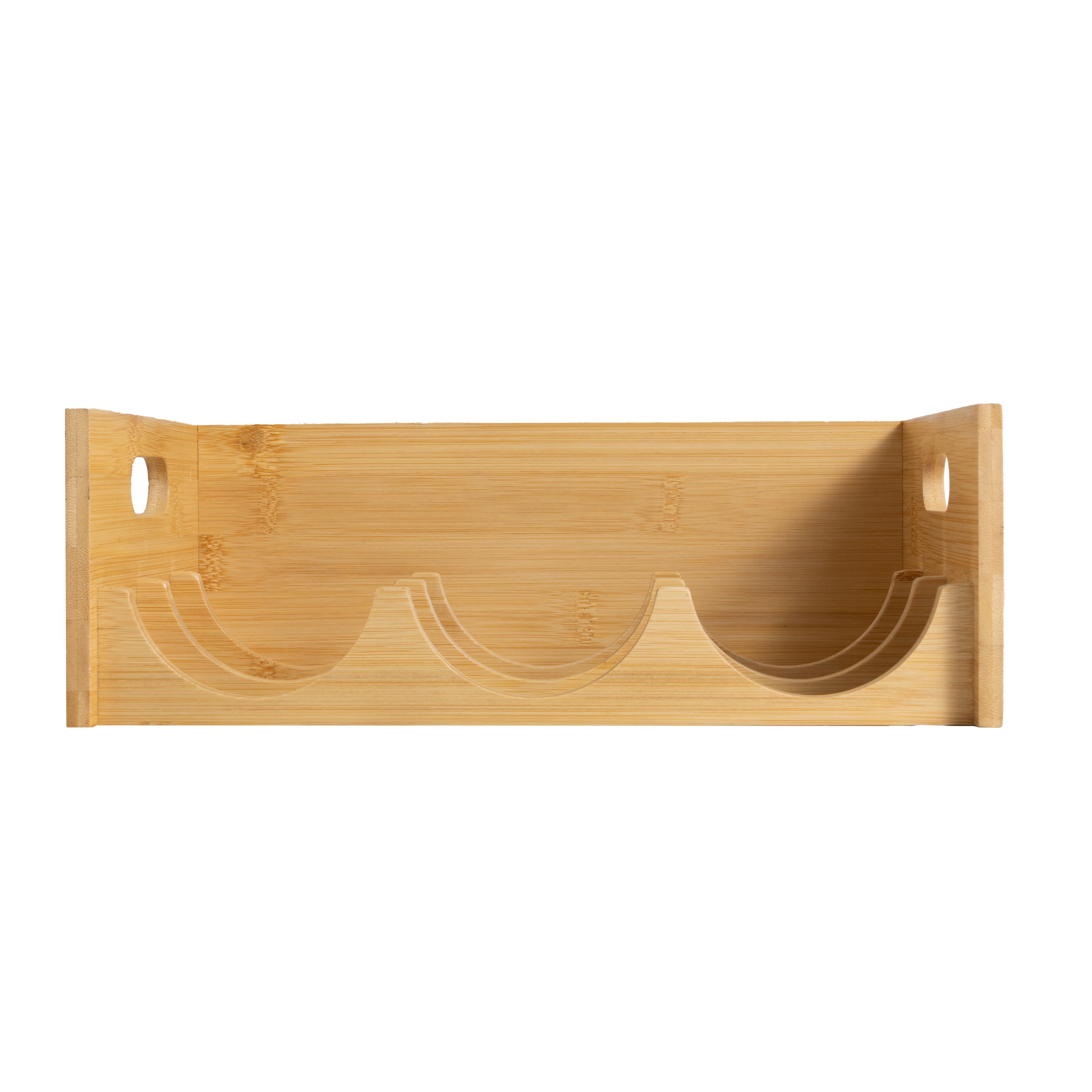 Better Homes & Gardens Bamboo Bottle Organizer, 11.65L x 4.02W x 8.03H inch, Kitchen Storage Rack