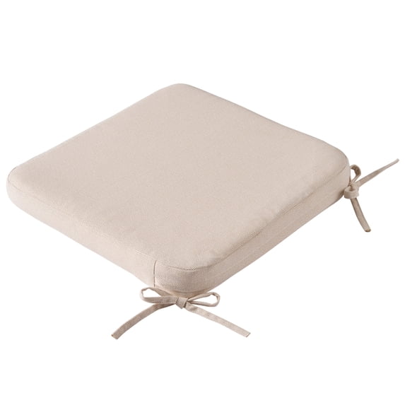 Better Homes & Gardens 19" x 18" Rectangle Outdoor Seat Pad Cushion, 1-Piece, Beige