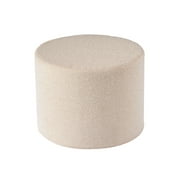 Better Homes & Gardens 20" Round Outdoor Pouf Ottoman, 1-Piece, Cream Boucle