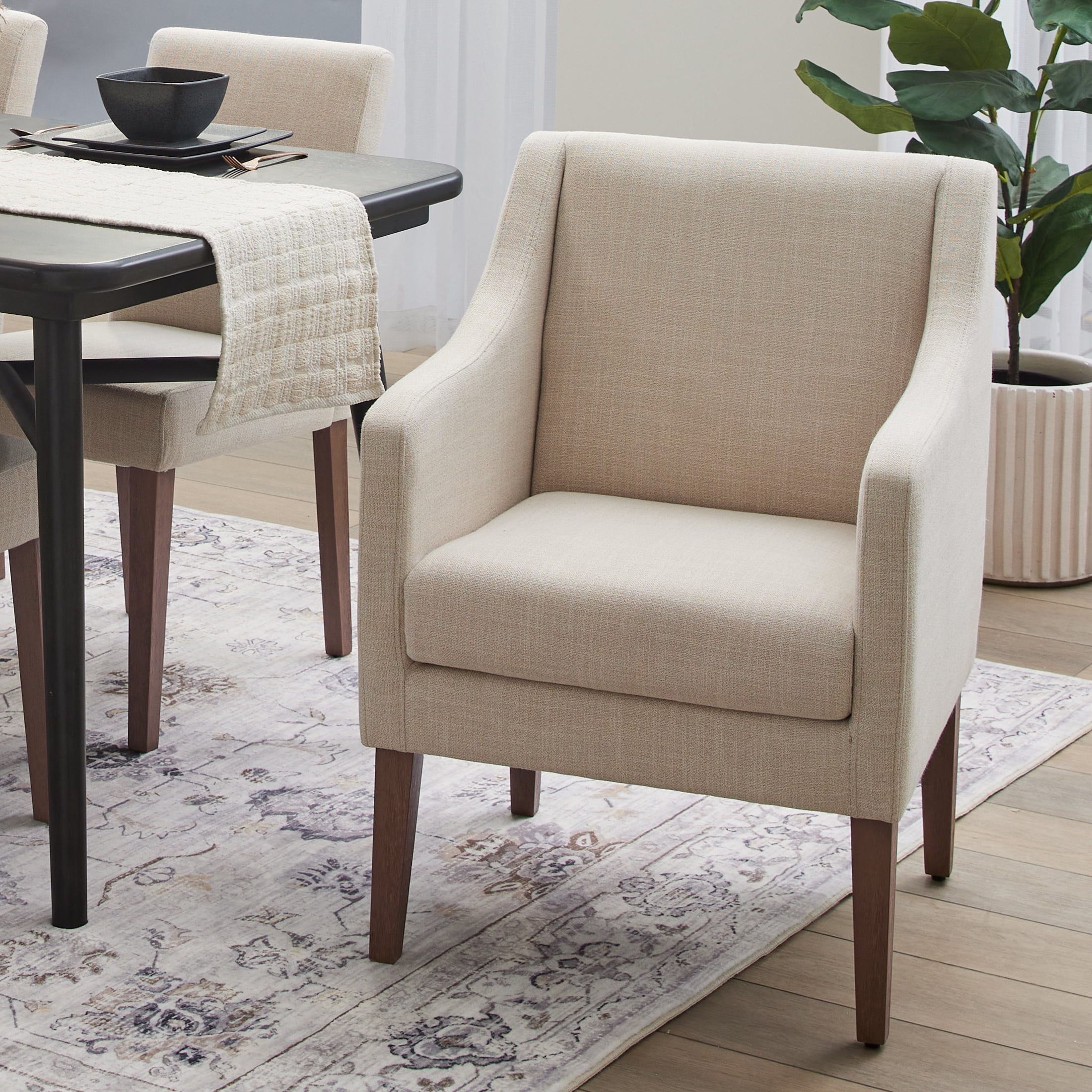 Better Homes & Gardens Canton Captains Dining Chair, Walnut, Set of 2