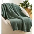 thumbnail interactive-video image 1 of Better Homes & Gardens Chenille Knit Super Soft Oversized Throw Blanket, Green Ash, 1 of 9