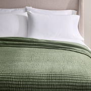 Better Homes & Gardens Cypress Green Chenille Gauze Bed Blanket, King Size, 90 x 108 in