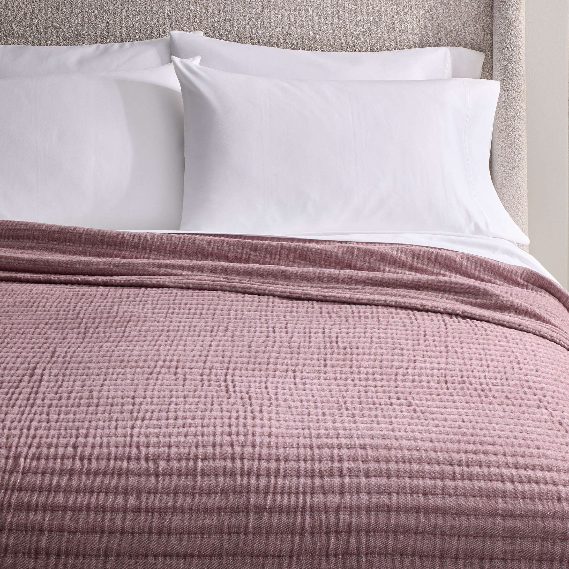 Better Homes & Gardens Chenille Gauze Bed Blanket, Violet Gem, Full/Queen, 90 x 92 in