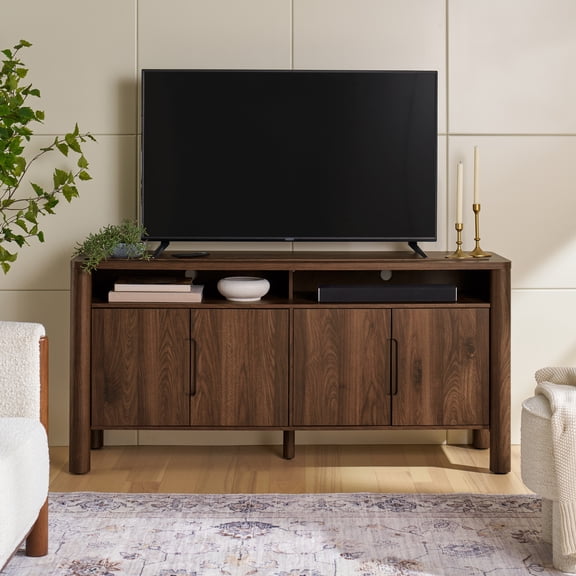Better Homes & Gardens Adlin TV Stand for TVs up to 70", Walnut Finish