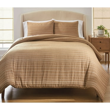 Better Homes & Gardens Crafted Woven 3-Piece Comforter Set, Dark Camel, Full Queen, All Ages