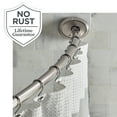 thumbnail image 1 of Better Homes & Gardens Dual Mount No Rust 50” to 72” Adjustable Curved Shower Curtain Rod, Nickel, 1 of 9