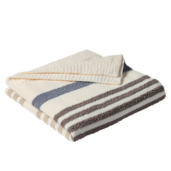 Better Homes & Gardens Cozy Knit Throw Blanket, Beige, 50x72 Inches