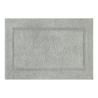 Better Homes & Gardens 17x24" Soft Silver Cotton Reversible Bath Rug