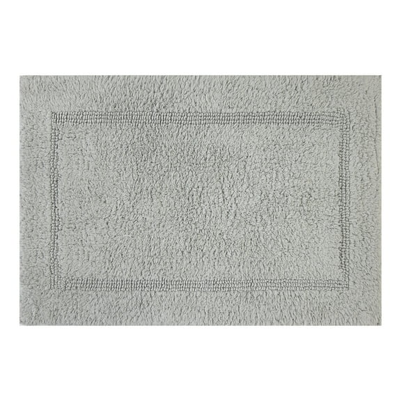 Better Homes & Gardens 17x24" Soft Silver Cotton Reversible Bath Rug