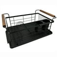 thumbnail image 1 of Better Homes & Gardens Dish Drying Rack with Utensil Holder, Metal and Acacia Wood, Well Suited to Dish Drying and Sink Organization, 1 of 11