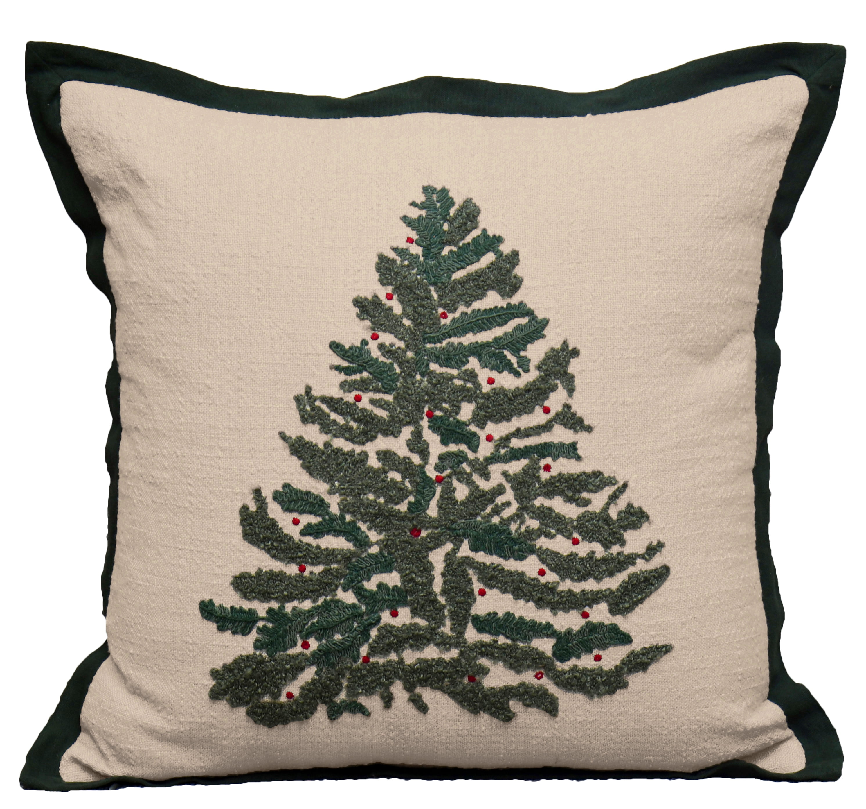 Better Homes & Garden 20"x20" Evergreen Embroidery Decorative Throw Pillow(1 Count)