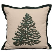 Better Homes & Gardens 20x20 Evergreen Embroidery Decorative Throw Pillow
