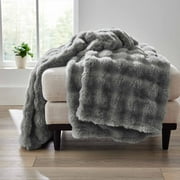 Better Homes & Gardens Green Bubble Faux Fur Ultra Soft Luxury Oversized Throw Blanket 50" x 72", Sea Turtle
