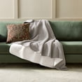thumbnail image 1 of Better Homes & Gardens Reversible Faux Wool to Faux Fur Oversized Couch Throw Blanket, Grey Haze, 50 x 72 in, 1 of 6