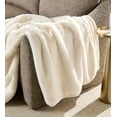 thumbnail image 1 of Better Homes & Gardens Faux Fur Throw Blanket, 50 in x 72 in, Vanilla Dream, 1 of 8