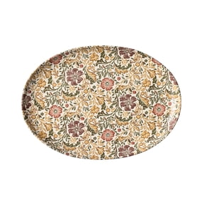 Better Homes & Gardens Edith Vine Floral Stoneware 16" Oval Serving Platter