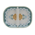 thumbnail image 1 of Better Homes and Gardens Bamboo Melamine Divided Floral Serving Tray, 1 of 5