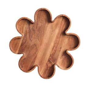 Better Homes & Gardens Floral Acacia Wood Serving Platter