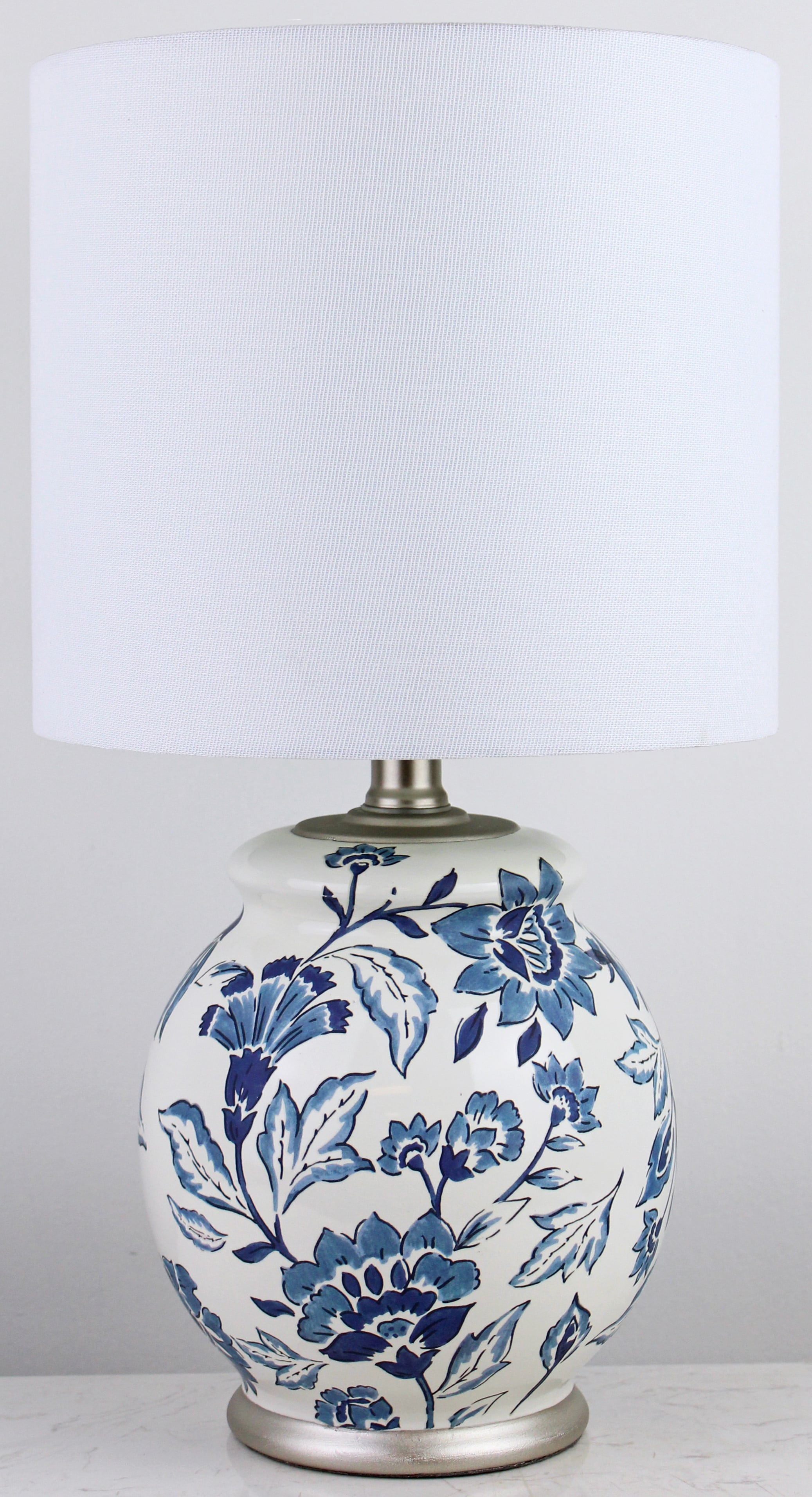 BHG Floral Ceramic Lamp with Shade