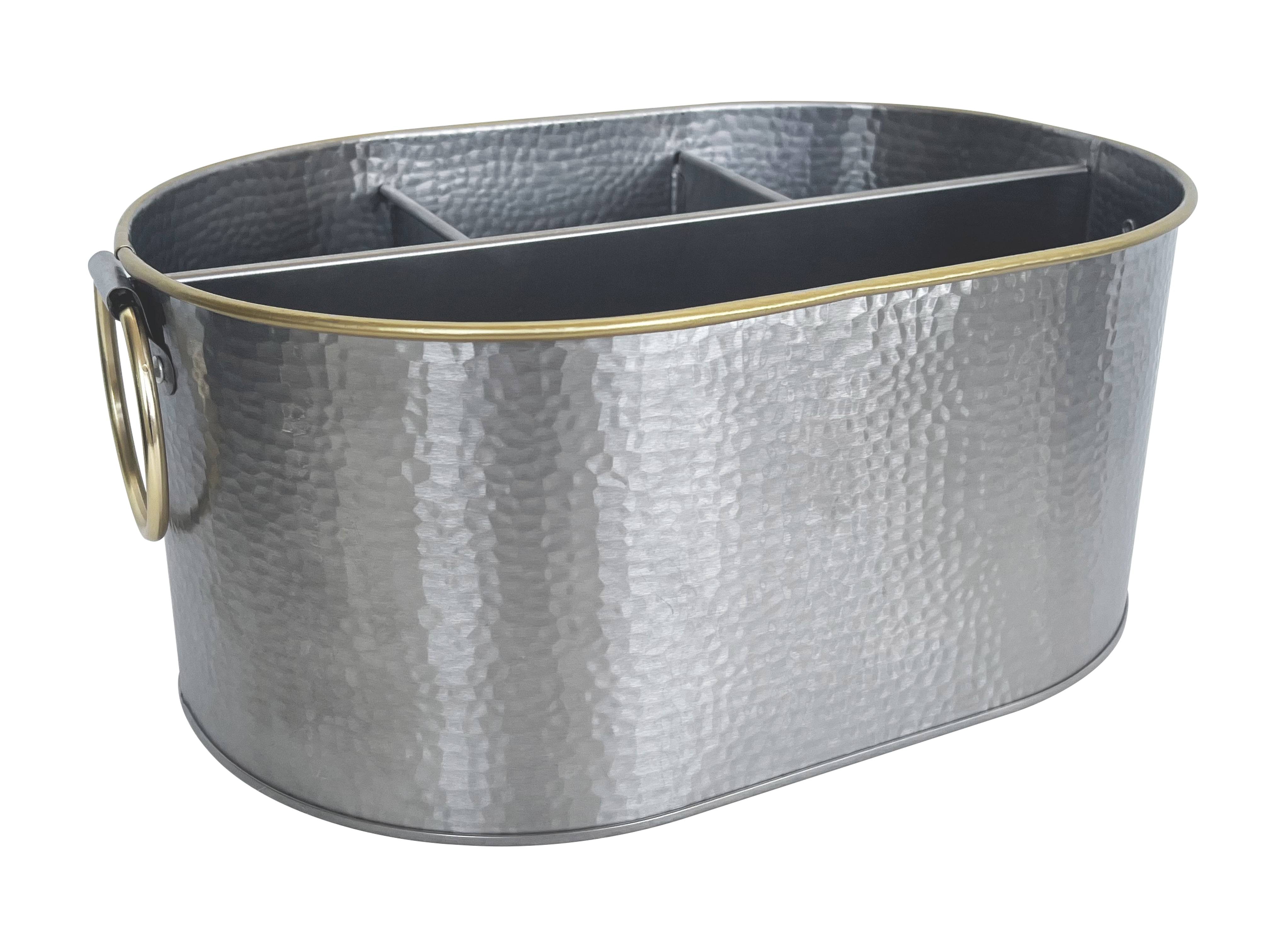 Better Homes & Gardens Stainless Steel Hammered Multiuse Caddy,11.96 in x 7.99 in