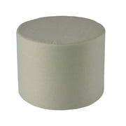 Better Homes & Gardens 20" Round Outdoor Pouf Ottoman, 1-Piece, Green