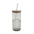 thumbnail image 1 of Better Homes and Gardens 22-Ounce Green Ribbed Tritan Sipper Tumbler with Straw and Acacia Wood Lid, 1 of 7