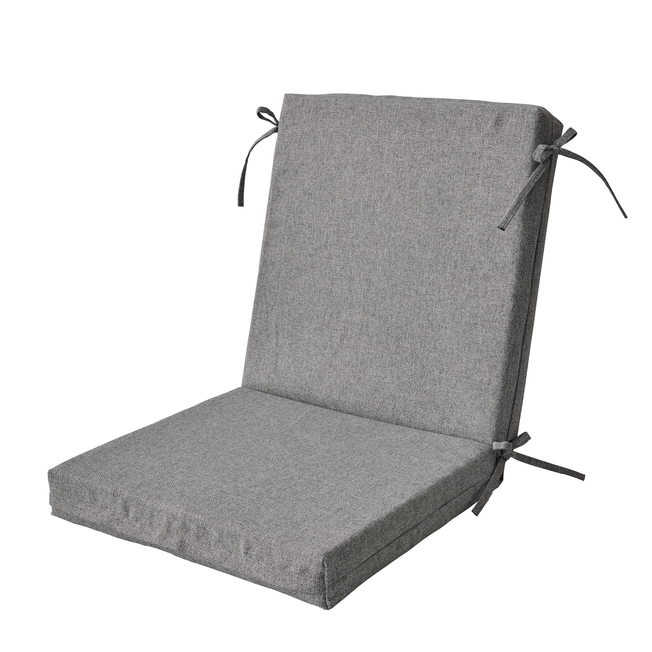 Better Homes & Gardens 44" x 20" Outdoor Chair Seat Cushion, 1-Piece, Grey
