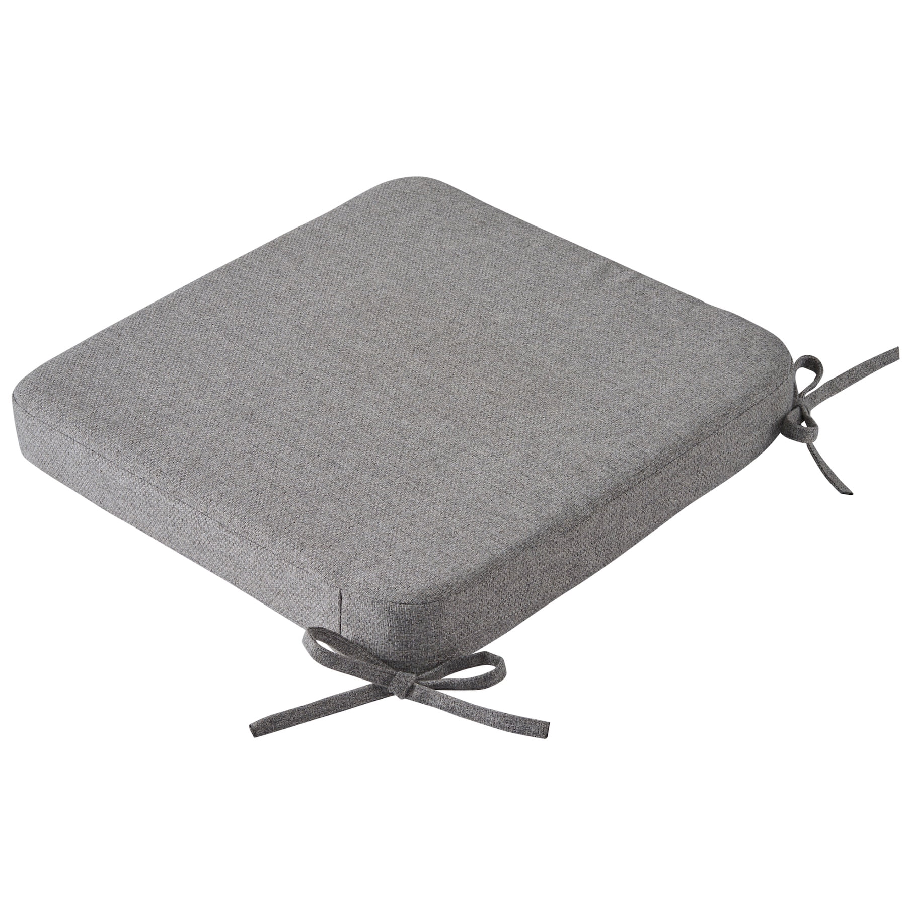 Better Homes & Gardens 19" x 18" Rectangle Outdoor Seat Pad Cushion, 1-Piece, Grey