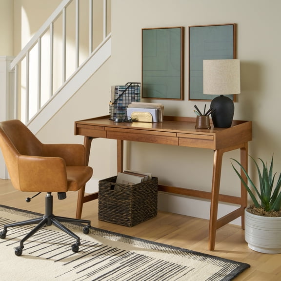Better Homes & Gardens Greyson Writing Desk, for Adults and Teens, Acorn Finish