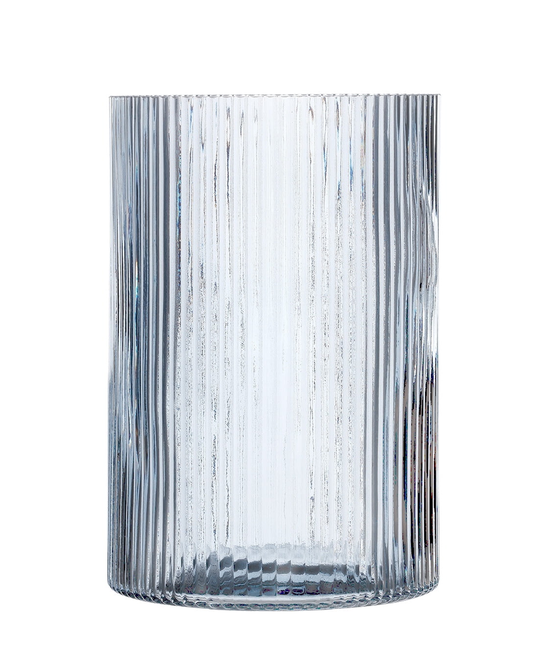 Better Homes & Gardens Blue Glass Ribbed Hurricane Candleholder, 8", Large, Living Room
