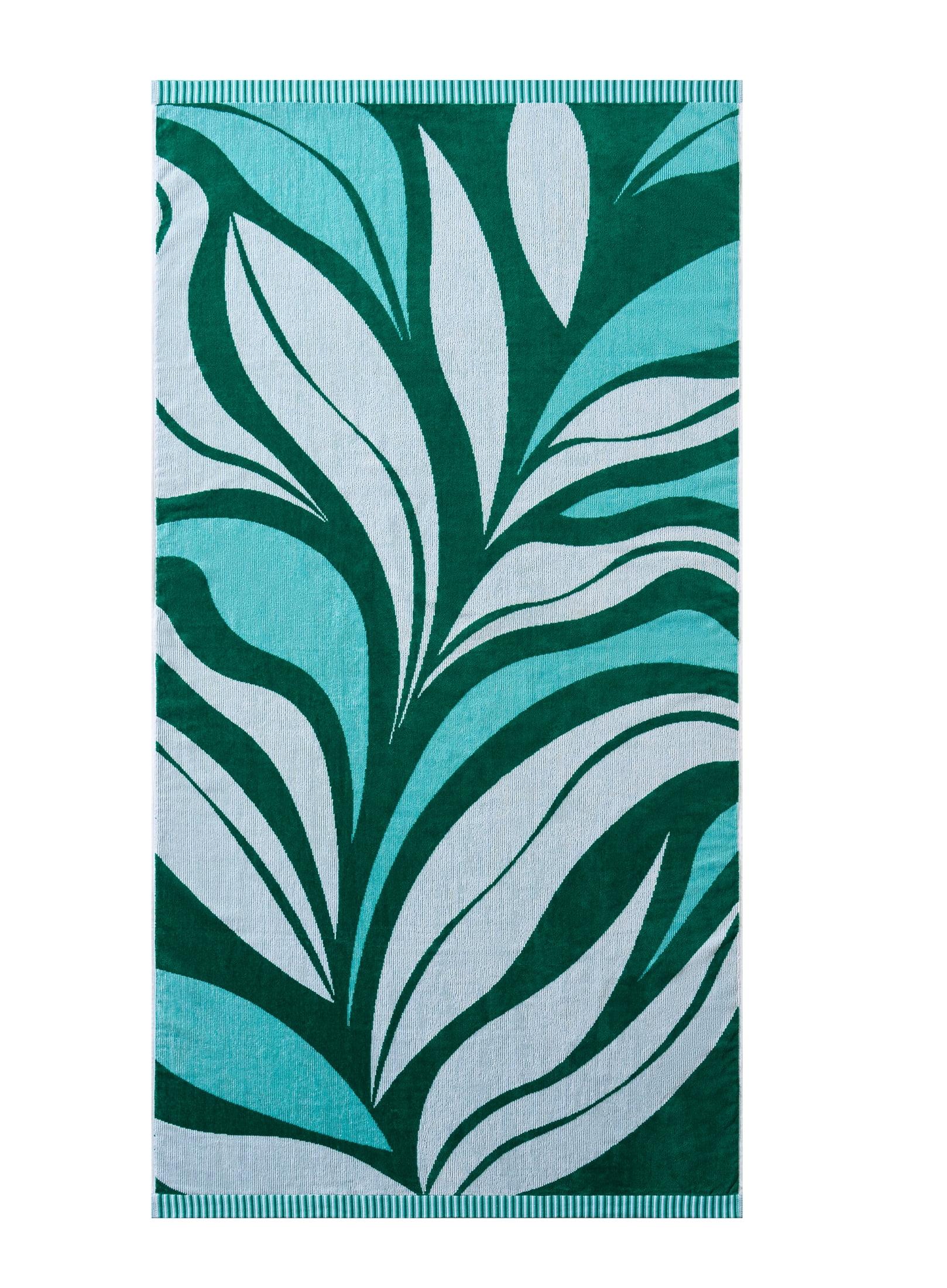Better Homes & Gardens Cotton-Blend Beach Towel, 72 x 38 in, Abstract Palm