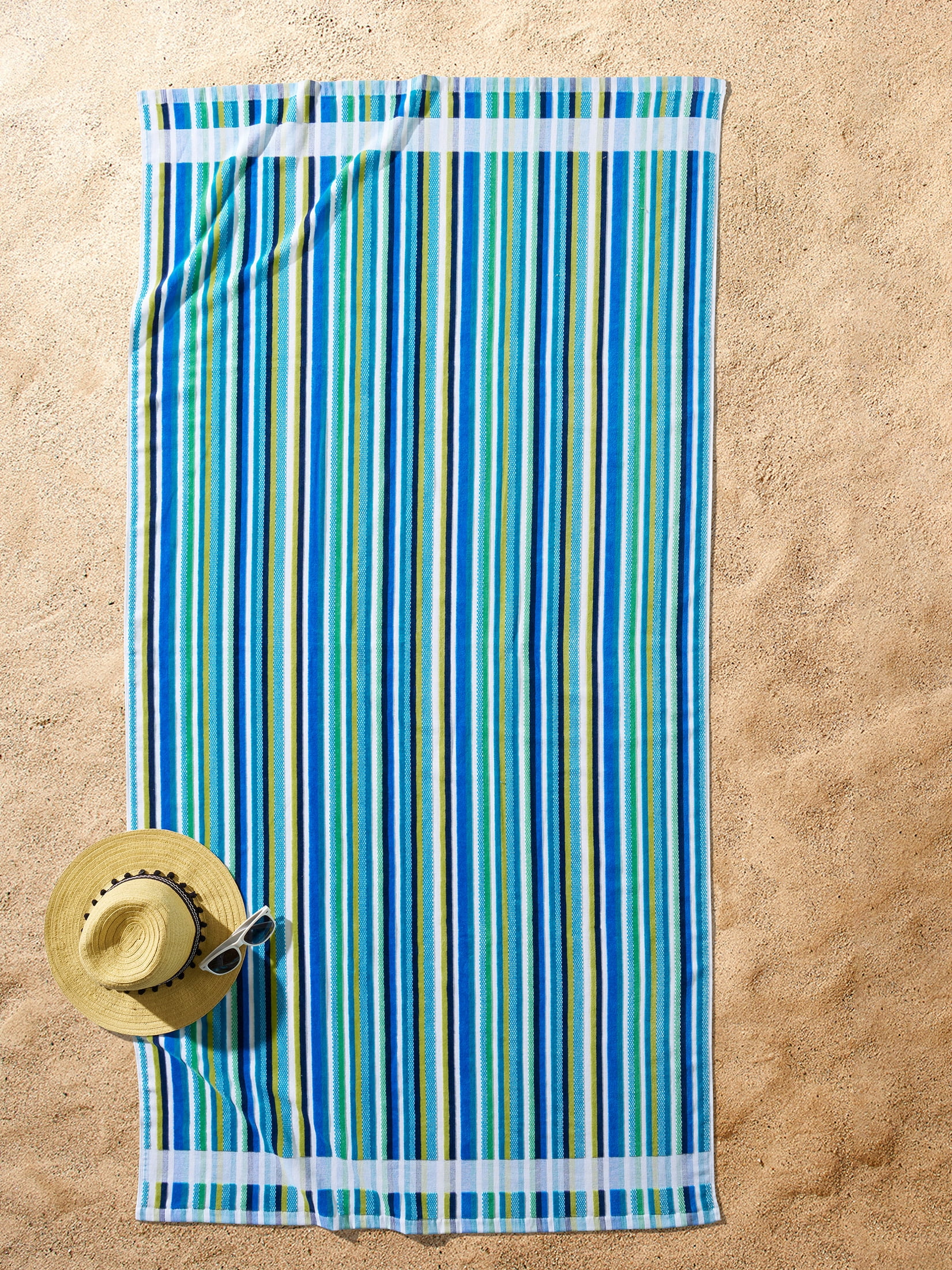 Better Homes & Gardens Variegated Cool Cotton-Blend Beach Towel