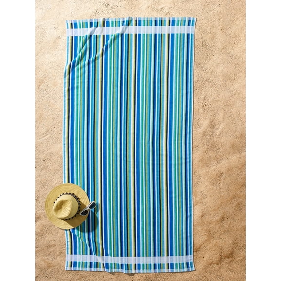 Better Homes & Gardens Variegated Cool Cotton-Blend Beach Towel