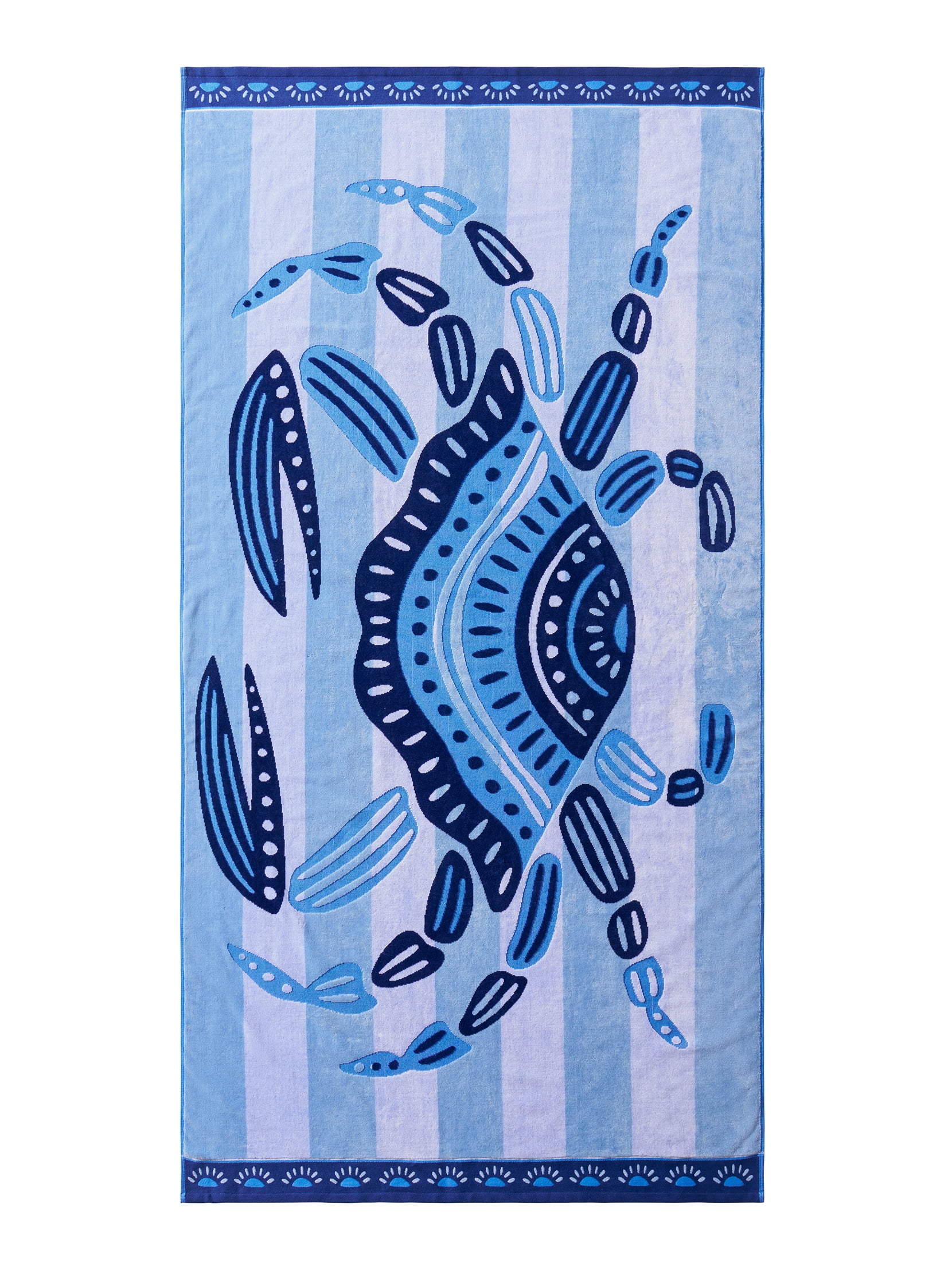 Better Homes & Gardens Cotton Blend Blend Beach Towel, 72 x 38 in, Crab