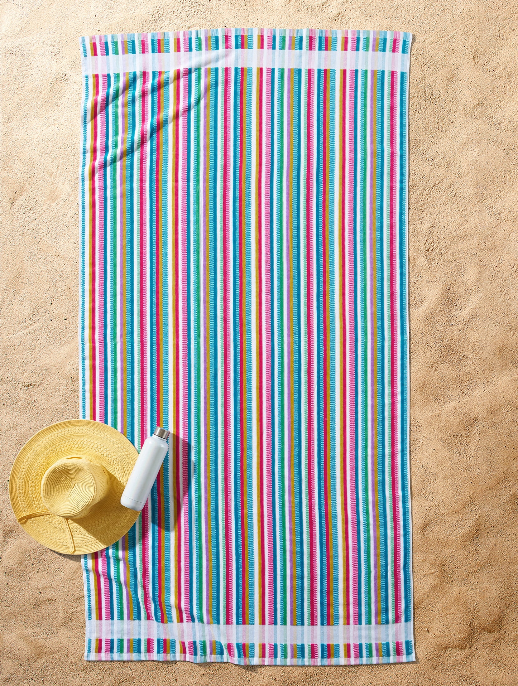 Better Homes & Gardens Variegated Warm Cotton-Blend Beach Towel