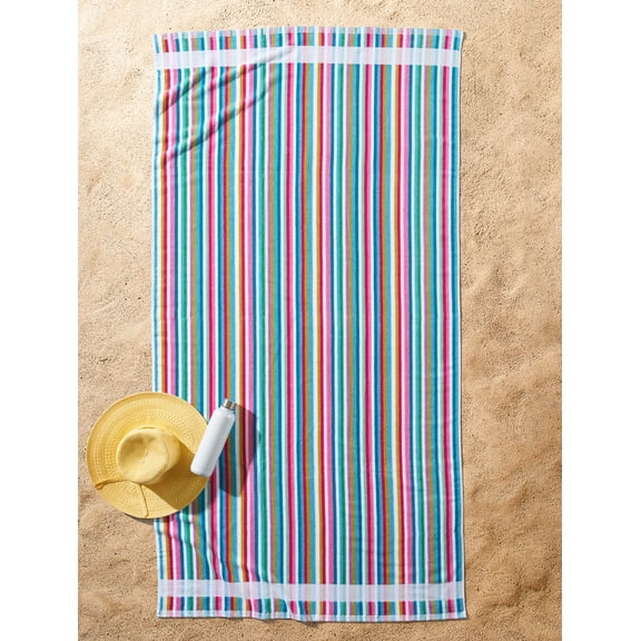 Better Homes & Gardens Variegated Warm Cotton-Blend Beach Towel