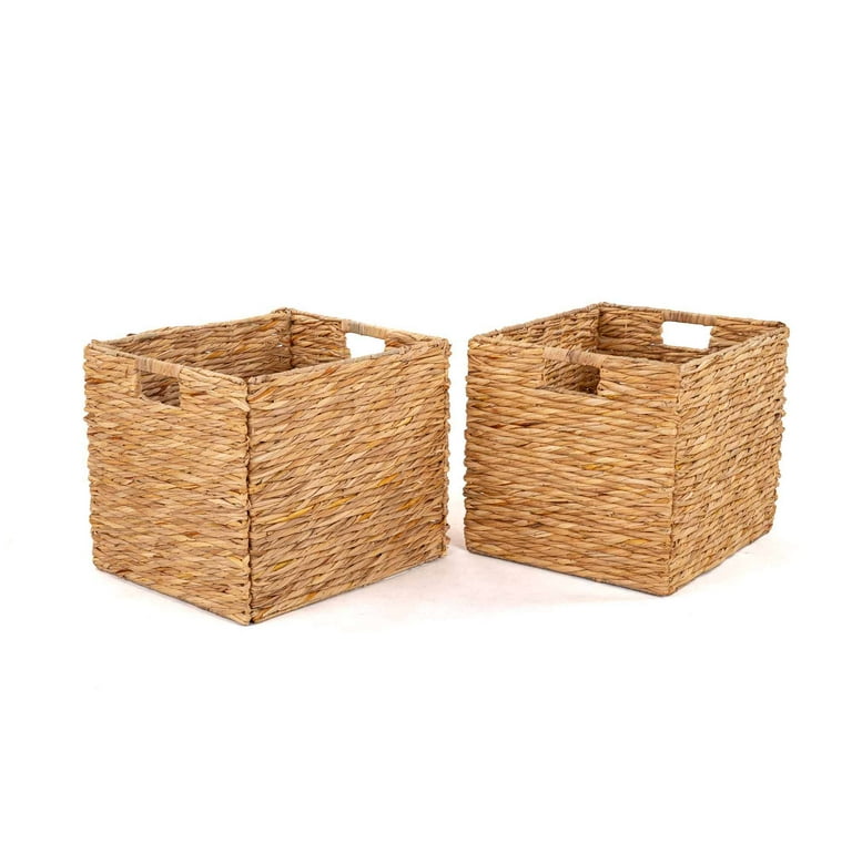 マスクBOX、台形ペン立て（B.W） Better Homes & Gardens Collapsible Woven Twisted Bulrush Cube
