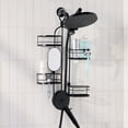 thumbnail image 1 of Better Homes & Gardens 4-Shelf Hanging Shower Caddy with Handheld Hose-Friendly Design in Matte Black, 1 of 7